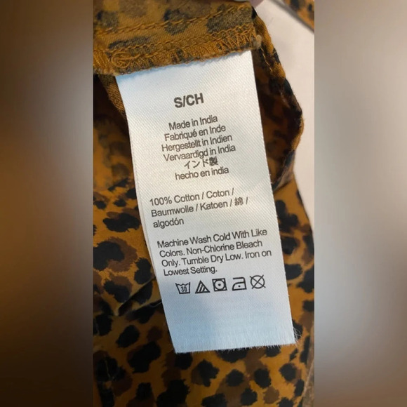 Madewell Flutter Sleeve Leopard Print Cotton Wrap Dress - Picture 9 of 11